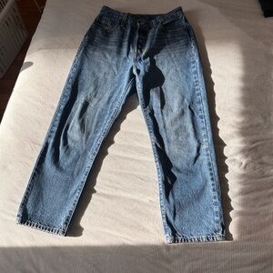 Levi's 501 Straight Leg Jeans Cropped